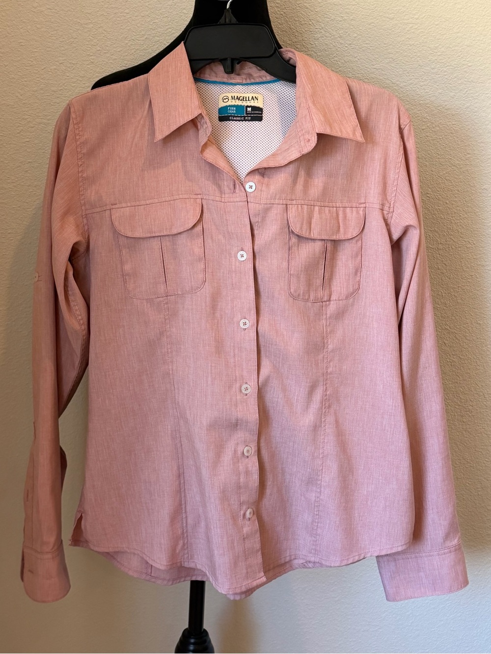 Magellan Outdoors Women's Button-Down Shirt - Light Pink